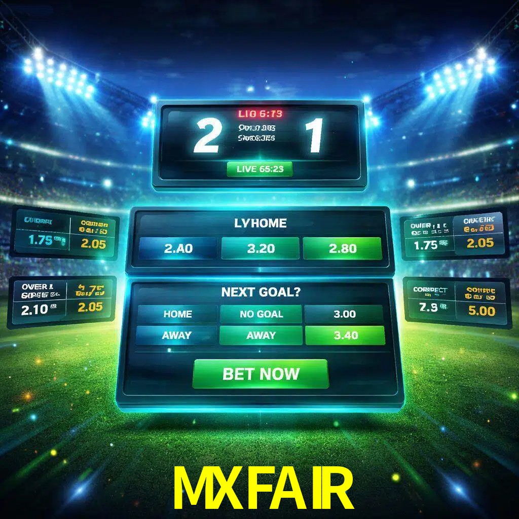 Vista de apuestas en vivo MXFAIR durante un partido en curso