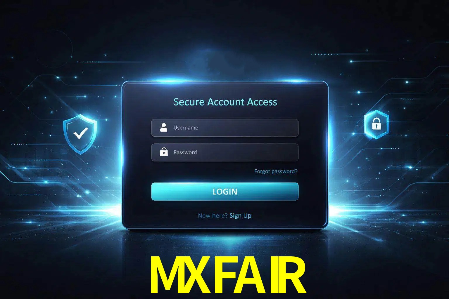 Pantalla de inicio de sesión de cuenta MXFAIR para usuarios en México