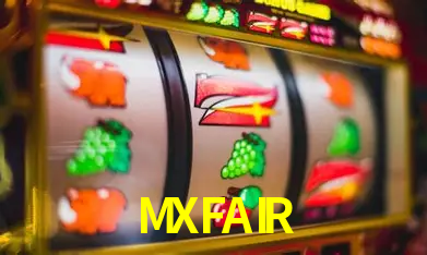 Una escena digital vívida inspirada en casino con MXFAIR mostrado prominentemente, luces brillantes, fichas, cartas y acentos dorados.
